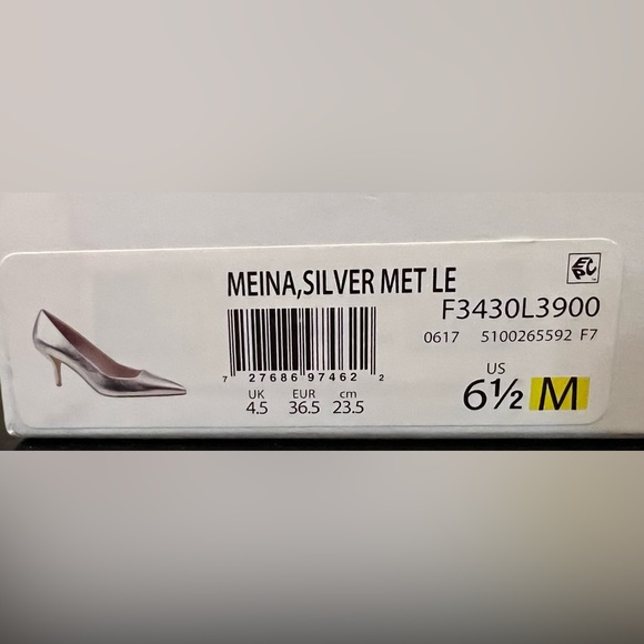 Diane Von Furstenberg Meina Silver Pumps - Picture 9 of 11